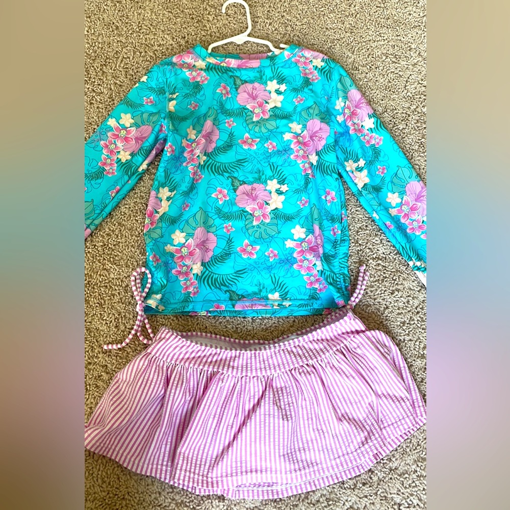 Ruffle Butts Rashguard skirted swimsuit 10